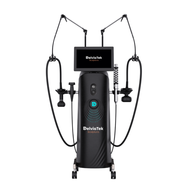 DelviaTek Sculptura – sistem profesional Hybrid Body Sculpting cu RF triplă vacuum și role încălzite bidirecțional