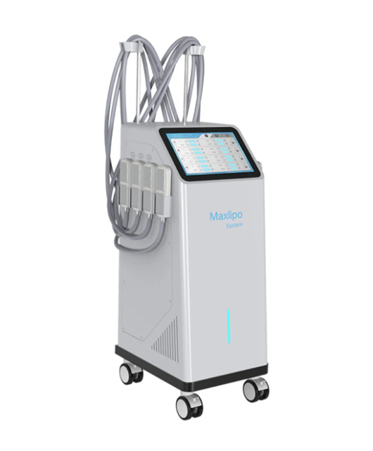 Max Lipo Body Shape – vedere frontală aparat profesional criolipoliză non-vacuum și EMS